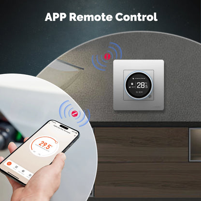 MOES Tuya ZigBee Smart Knob Thermostat Star Ring Series Temperature Controller Water Boiler Electric Heating With Alexa Google.