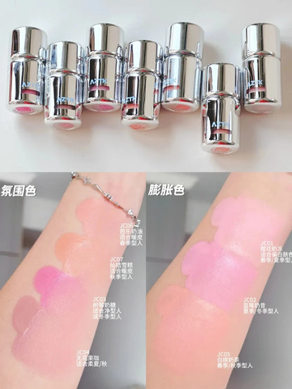AZTK Cosmetics Jello Color Powder Liquid Blusher Rendering Moisturizing Beauty Expands Contracts Liquid Cheek Matt Face Makeup.