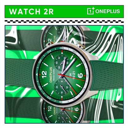 2024 Smartwatch OnePlus Watch 2R 1.43'' AMOLED Screen Snapdragon W5 Gen 1+BES2700 100H Battery Life WiFi Wear OS by Google GPS.
