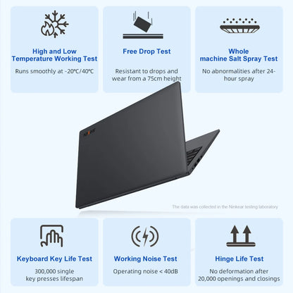 Ninkear A15 Air 2025 Laptop 15.6 Inch FHD IPS Screen AMD Ryzen™ 5 3500U 16GB DDR4 3200 MHz+512GB NVME SSD 180° Opening and Closing WiFi 5 BT 4.2 0.3s Fingerprint Unlock Tested ＆ Proven High Quality PC Notebook  Power You.