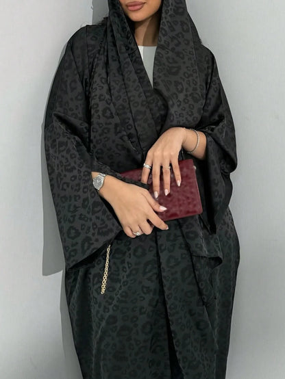 Middle Eastern Loose Abaya Muslim Women Full Sleeve Printed Abayas Casual Kaftans Jilbabs Islamic Maxi Dresses Ethnic Clothing.
