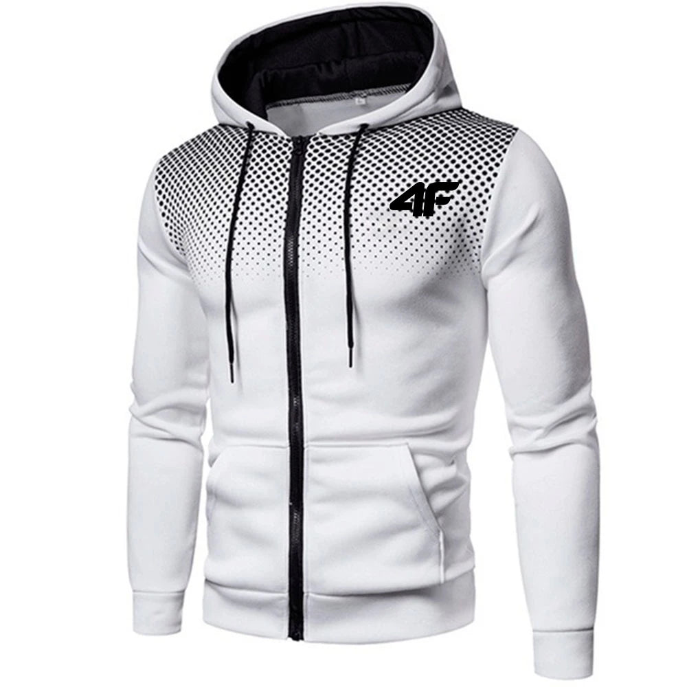 Men's Tracksuit Hooded Casual Hot Sale Single Piece Zipper Sweatshirt And Daily Single Sweatpants Comfort Outdoor Jogging Sports.