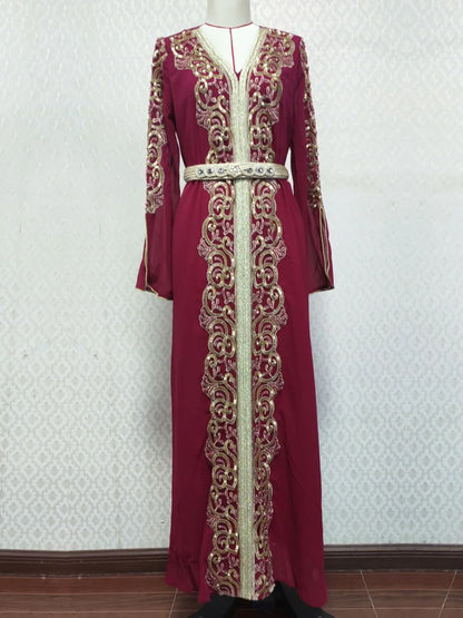 Mesh Stickerei Abaya Frauen Muslimischen Lange Maxi Kleider Oman Türkei Arabisch Kaftan Eid Party Kleid Marokko Abend Jalabiya Vestidos