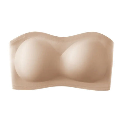 2Pcs/Set Sexy Seamless Top Bra Invisible strapless Bras Women Underwear thin Non slip Push up Bralette Wireless Female Lingerie