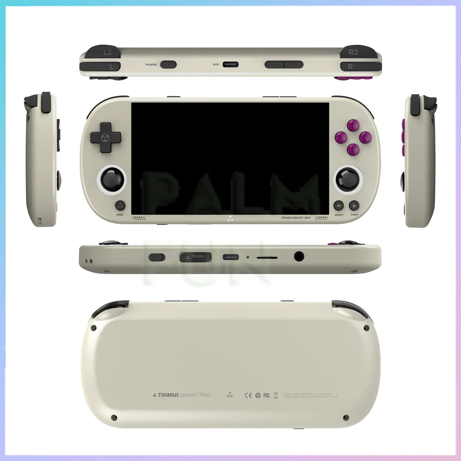 Trimui Smart Pro Portable Retro Arcade Game Console 4.96inch IPS Handheld Game Console Type-C LINUX HD Screen Smart Video Player.