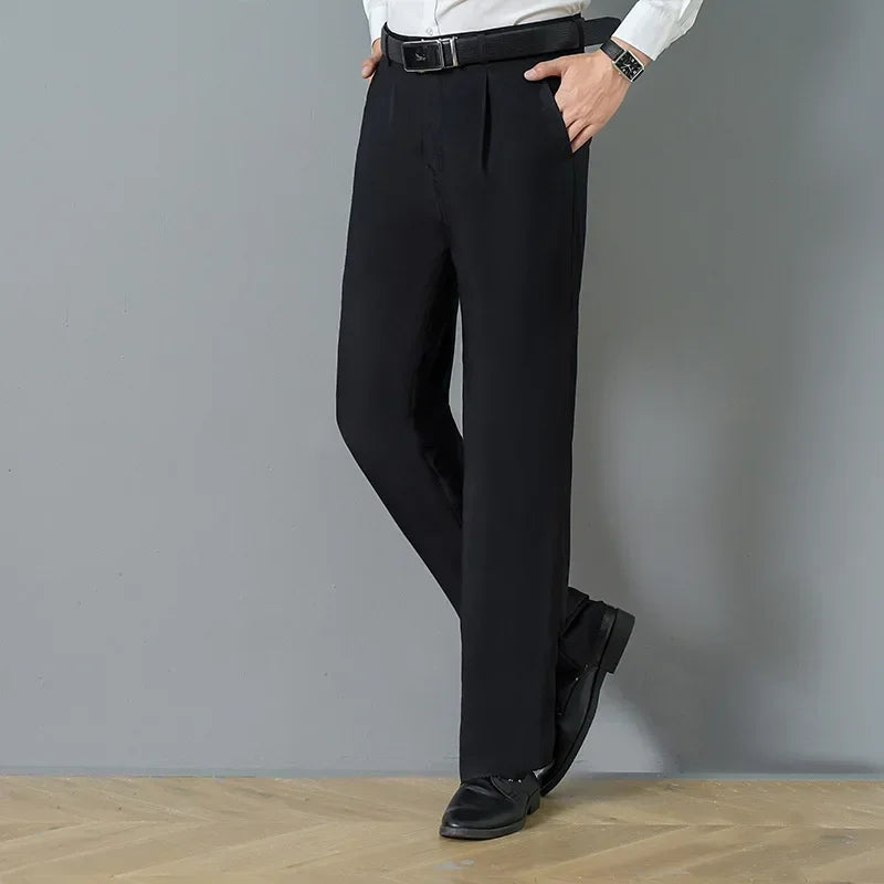 Big Fat Tall Men Clothing Men Dress Pants Extra Long Length Black Trouser Male Slim Plus Large Size Clothes 190cm 120cm 200 Cm.