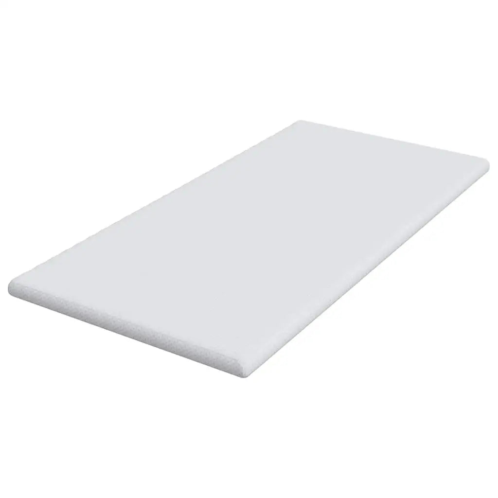 Comfortable White Mattress Pad 90x200cm Soft Polyester Jacquard Fabric Bedding Essential.