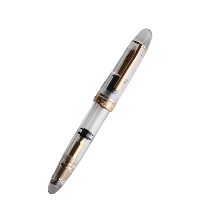 MAJOHN Nr. 8 40-Feder-Acryl-Füllfederhalter P140, groß, transparent, für Erwachsene, Studenten, Farbtinte, großes Fassungsvermögen, Stift zum Schreiben von Schreibwaren.