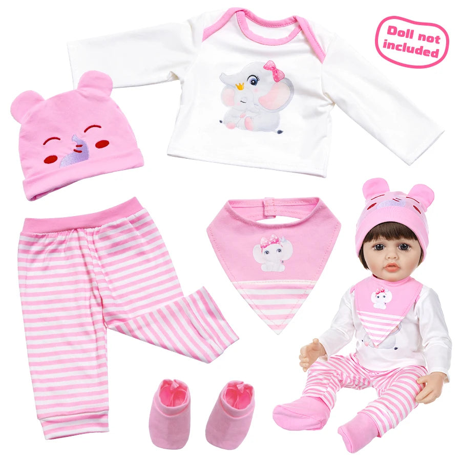 New Doll Clothes For 20-22Inch Baby Doll 50-55cm Reborn Babies Doll Clothes.