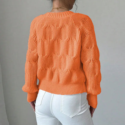 2025 Autumn And Winter Solid Color Long-sleeved Bow Knit Cardigan Jacket New Women's Elegant V-neck Button Versatile Sweater Top.