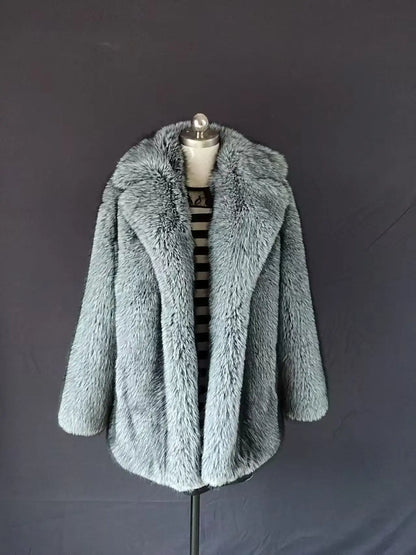 Damen-Winterjacke 2025, echter silberner Fuchspelzmantel mit natürlichem Waschbärfellfutter, warme Oberbekleidung aus Wollgeflecht für Streetwear