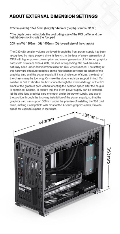 JONSBO Pinecone D31 M-ATX Computer Case Mesh Side Transparent ATX With Display Screen Games Chassis Support 360 Water Cooling.