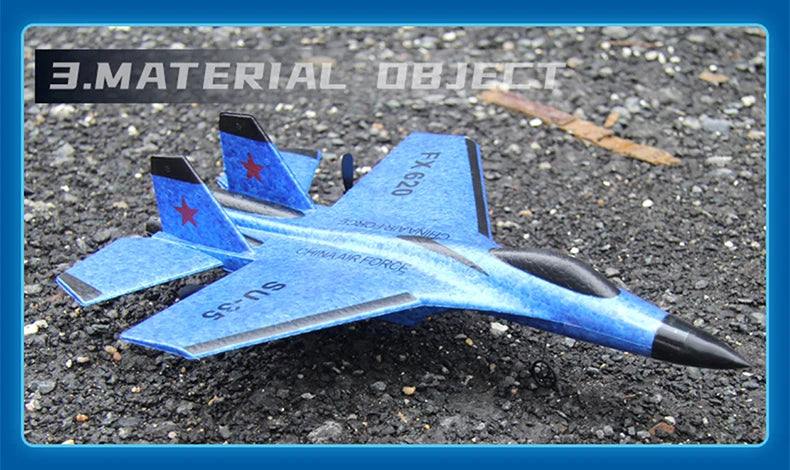 RC Foam Aircraft SU-35 Plane 2.4G Radio Control Glider Remote Control Fighter Plane Glider Airplane Foam Boys Toys for Children.