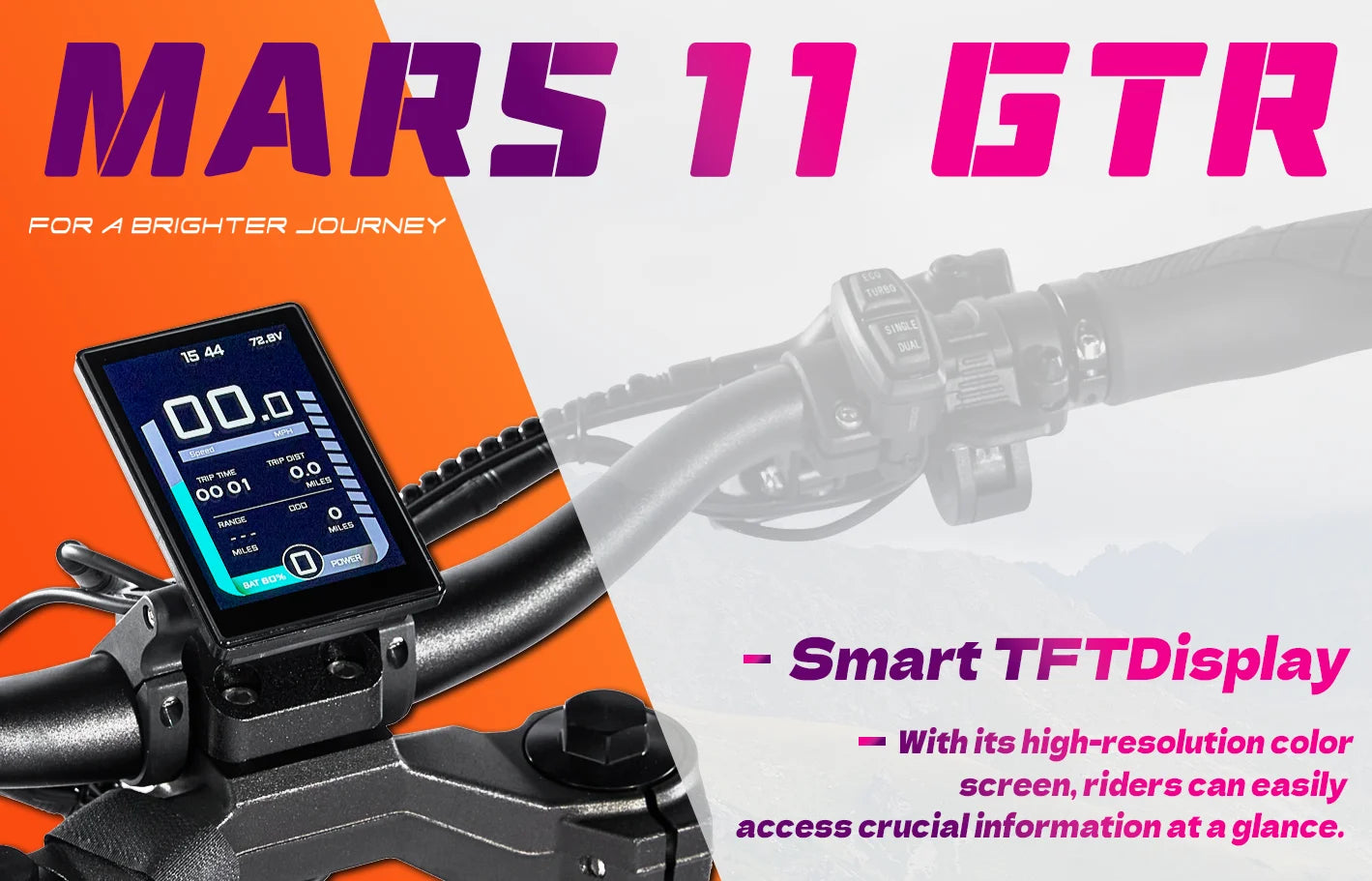 GSPACE MARS11 GTR Electric Scooter 2000*2W Motor 72V45Ah Battery Escooter  11 inch City tires E-Scooter