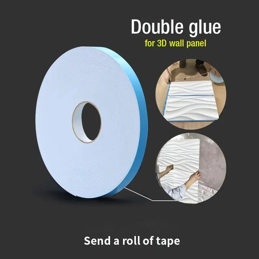 KUUJOJO 3D textured wall panel for indoor wall decoration, suitable for living room, hall, bedroom, hotel, office, send tape