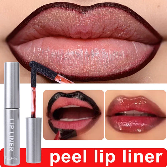 Waterproof Lip Liner Peel Off Tattoo Lipgloss Waterproof Long Lasting Matte Lip Tint Brown Contour Tear-off Lips Stain Cosmetic.