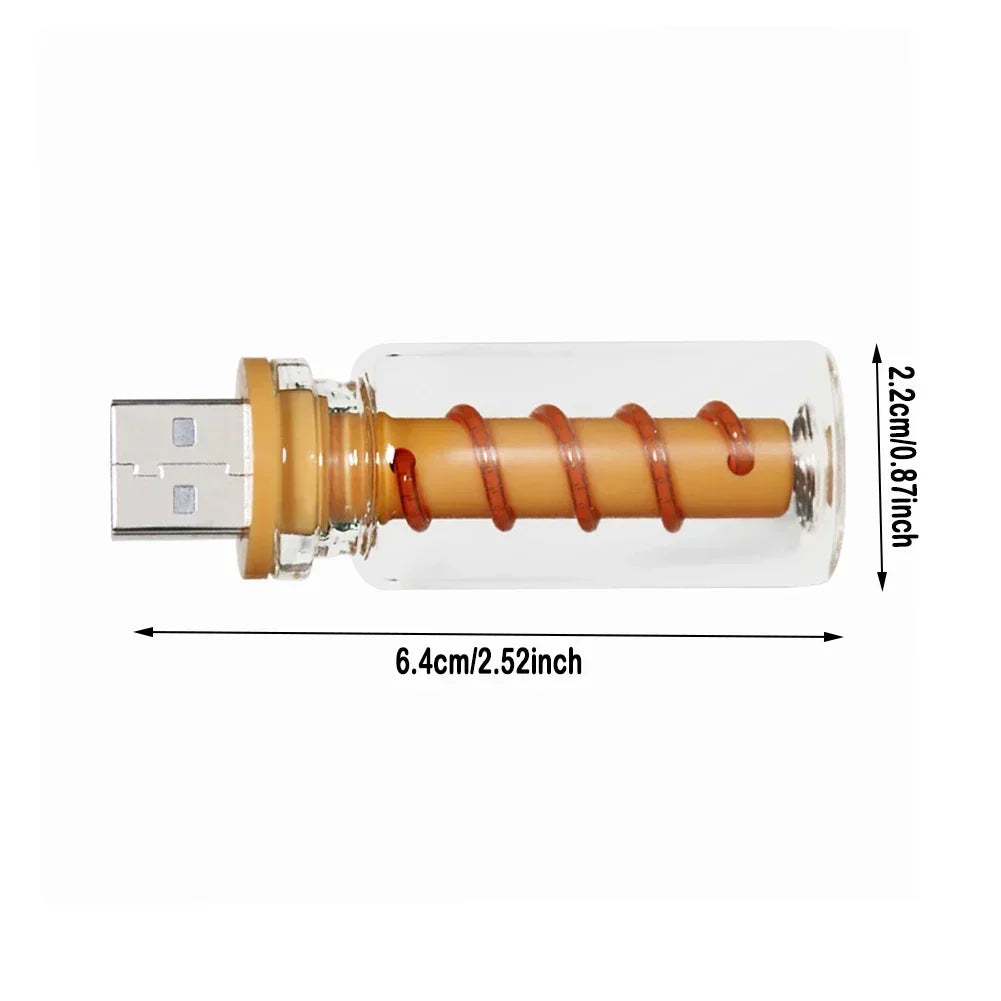 Für die tägliche Beleuchtung Glühbirne Atmosphäre Lampe LED Spirale Filament Licht handgemachte DIY Camping Licht LED flexible Retro USB Glühbirne.