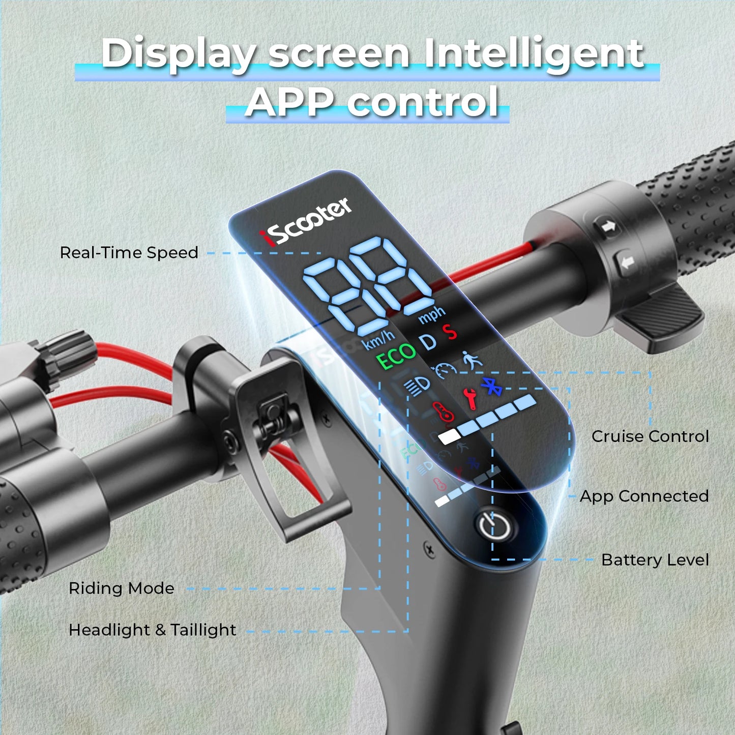 iScooter W7 Foldable Adult Electric Scooter, E-Scooter, 35KM/H Electric Kick Scooter, 650W Skateboards, 36V 10.5Ah Kickboard.