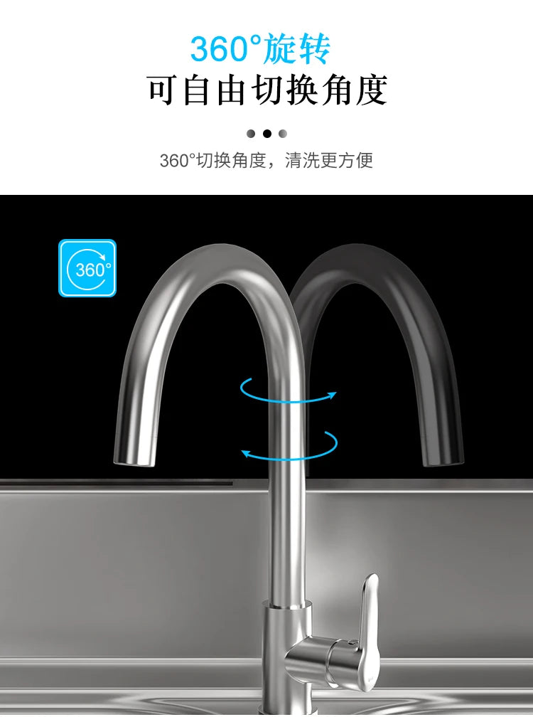 Free Standing Whole Body 100% Stainless Steel 304 Vegetables Wash Basin Kitchen Sink Pool with Bracket and Board