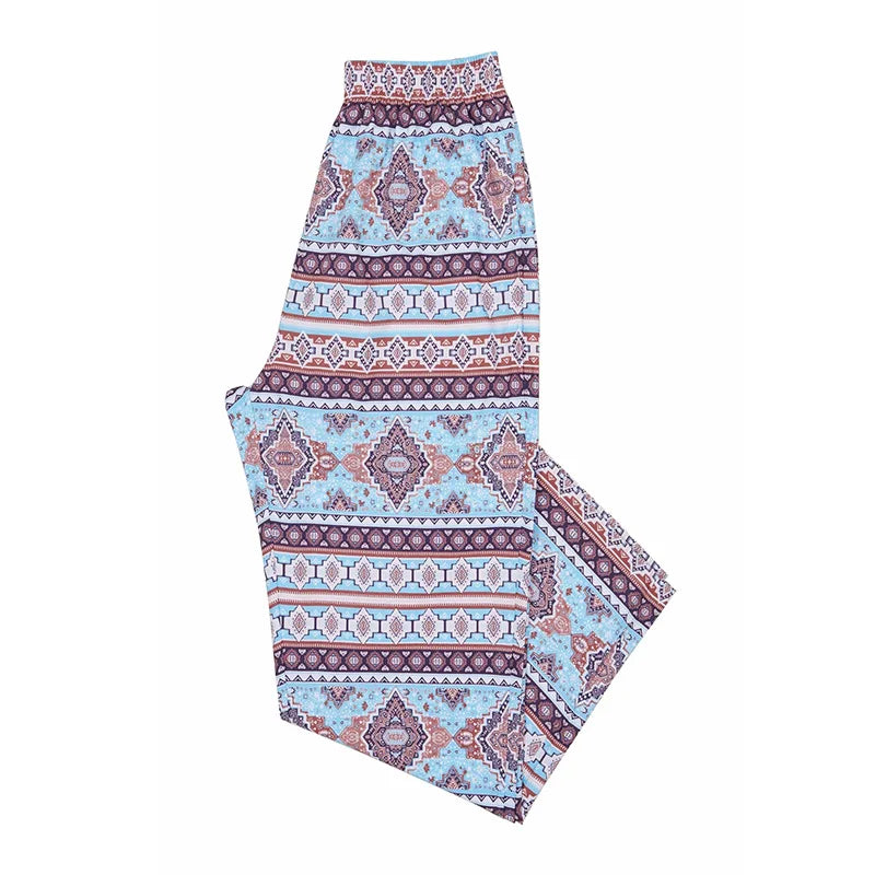 American Retro Thin Pants Men's Summer Breathable Quick Drying Loose Sports Pants Fitness Casual Digital Printed Pants