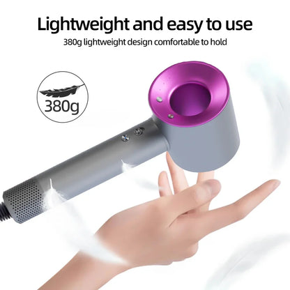 High-speed bladeless hair dryer Negative ion hair care High power, silent and quick drying, portable, suitable for home travel.