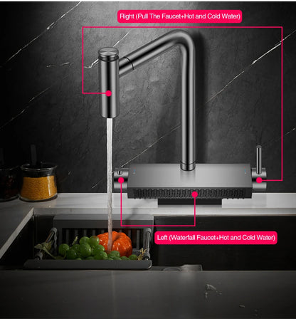 ASRAS 11550 NJH Large Size Smart Purifying Kitchen Sink Handmade Step Sink Smart Purifying Kitchen Island Sinks