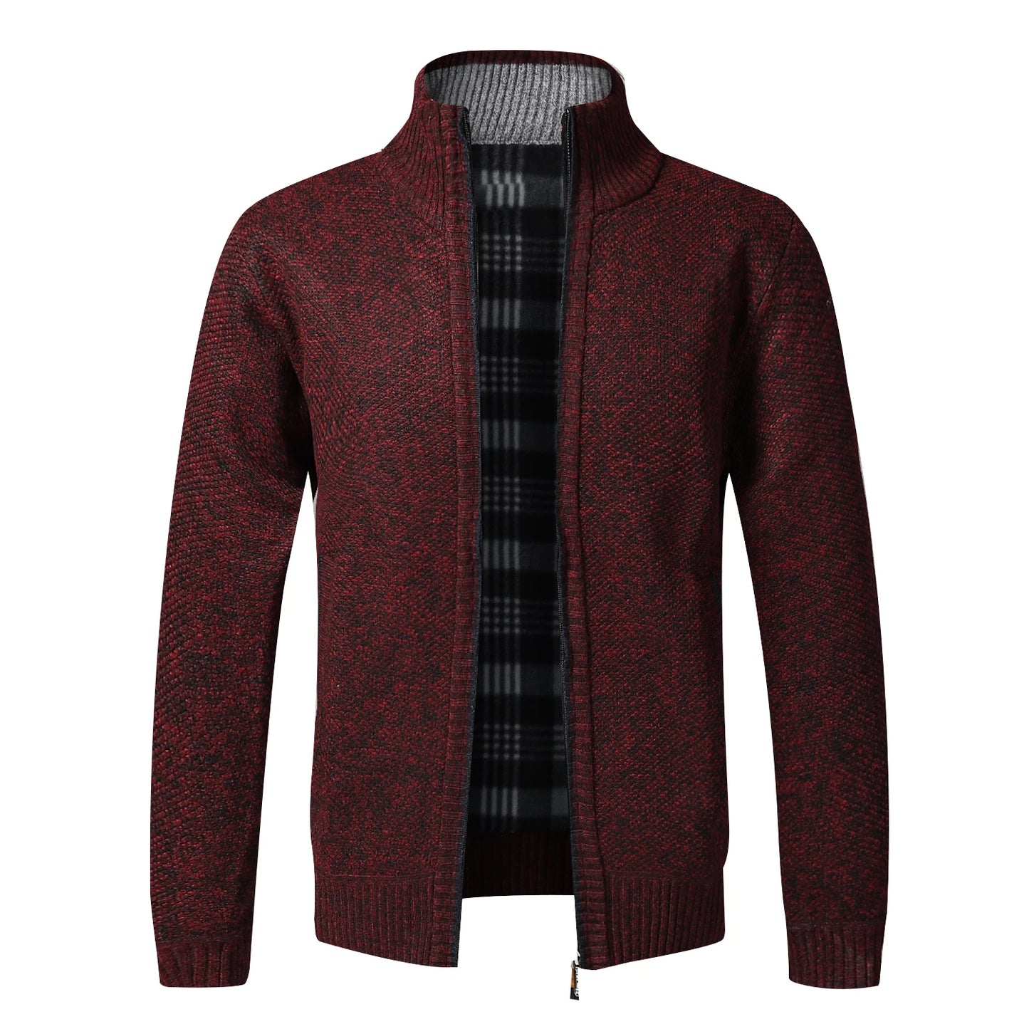 Autumn Winter Warm Cardigan Men Fleece Sweaters Full Zip Jackets Slim Fit Luxury Brand Knitted Sweater Coat American Jersey.