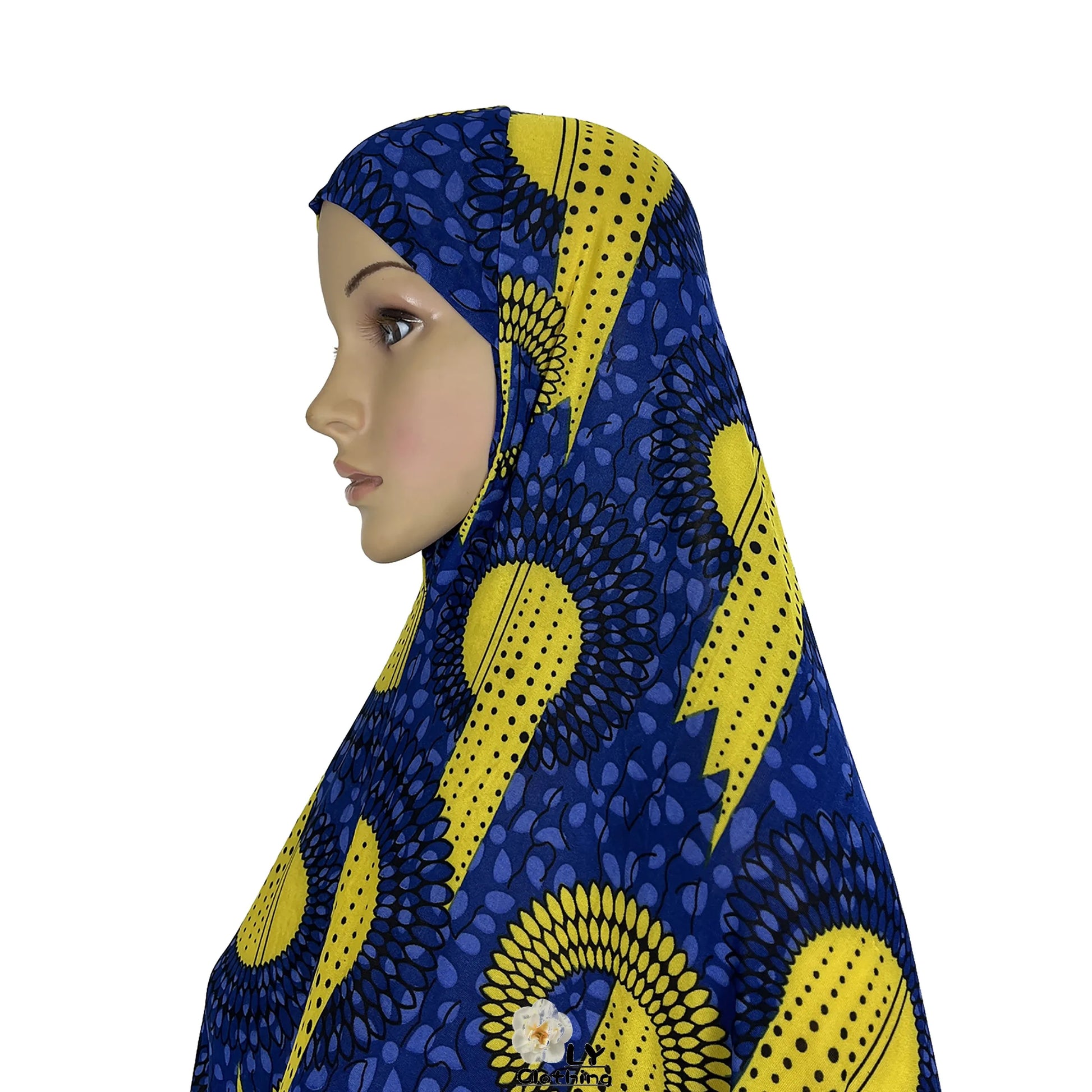 New Dubai Islamic Robe Ramadan Womens Hooded Abaya African Sleeveless Loose Soft Prayer Garment Muslim Floral Dress With Hijab.