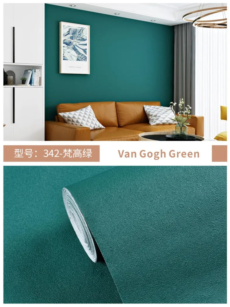 Einfarbige Schlafzimmer Tapete einfarbig PVC wasserdicht selbst klebend Vinyl Kontakt papier Kleider schrank dekorative Wanda uf kleber