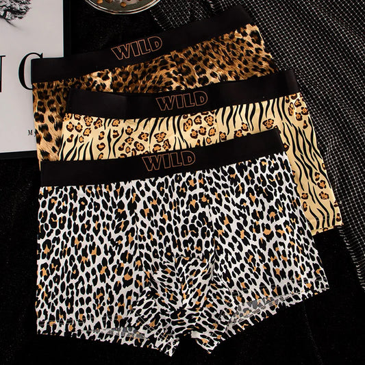 EXILIENS Neue Leopard 1 stücke/3 stücke Boxer Männer Unterwäsche Heiße Unterhose Herren Boxer Masculinas BoxerShorts Mann Höschen größe L-3XL KX735