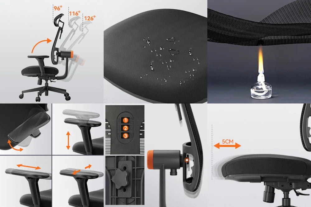 Newtral magich002 ergonomischer Stuhl Auto-Follow Rückenlehne adaptive untere Rückens tütze verstellbare Kopfstütze Sitzt iefe 4d Liege