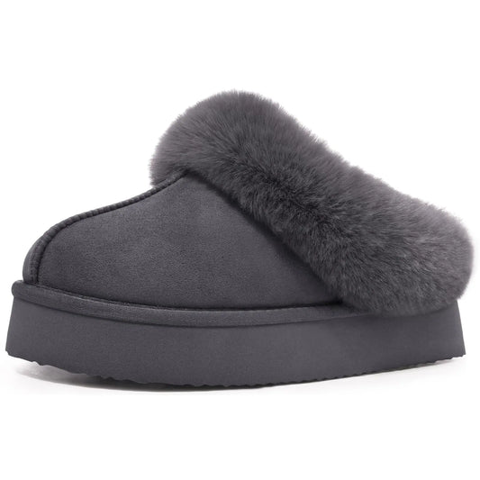 Eyriphy, Größe: 36-37 bis 46-47, Winter-Baumwollschuhe/ Pelzig/ Plateauschuhe/ Damenschuhe/ Hausschuhe Herren/ Baumwollhausschuhe Damen