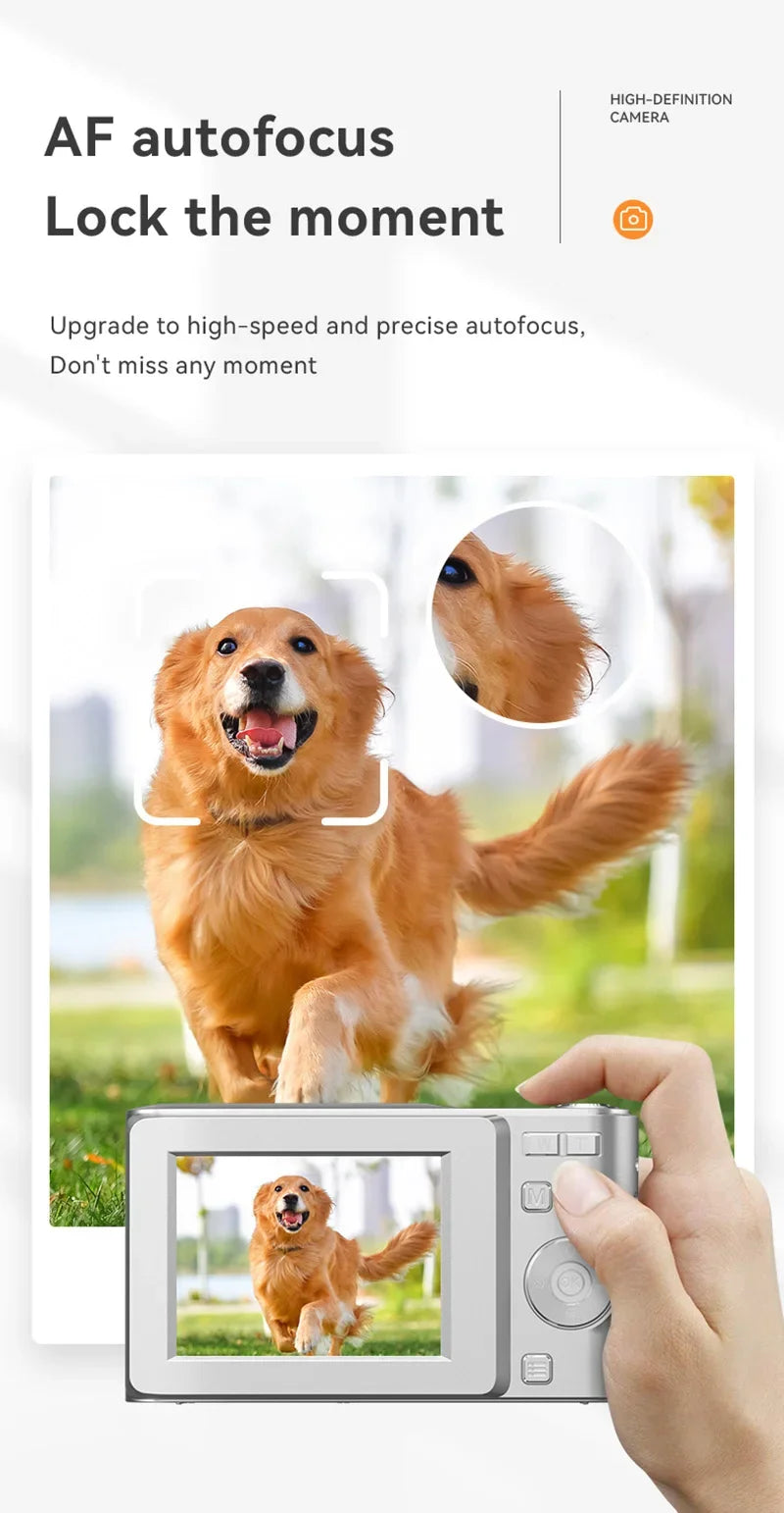 Xiaomi 4K Digital Camera 50MP 16X Student Camera Outdoor Anti-Shake Digital Video Camera Flash Video Recorder Small Video Camera.