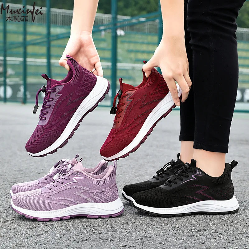 2025 Spring Women's Casual Sports Shoes Breathable and Comfortable Outdoor High Quality Single Shoes Trendy Women's Shoes.