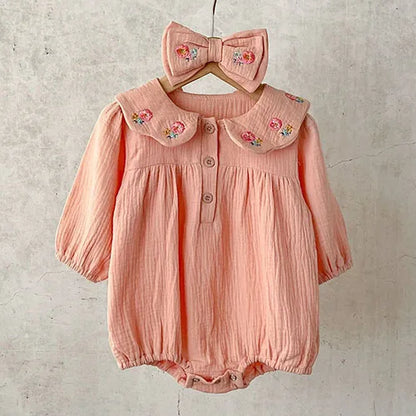 2024 neue Herbst Infant Baby Jungen Mädchen Overall + Hut Samt Einfarbig Lange SleevedNewborn Baby Mädchen Bodys Baby kleidung.