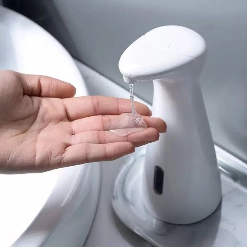 Automatischer Sensor Seifensp ender weiß hochwertige abs wasserdichte Hands eifen sensor Badezimmer smart Wash Handstück