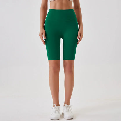 2024 High-Waisted Buttock Lifting Yoga Shorts Summer Seamless Yoga Legging Shorts Outer Wear Tight Cycling Athletic Gym Shorts.