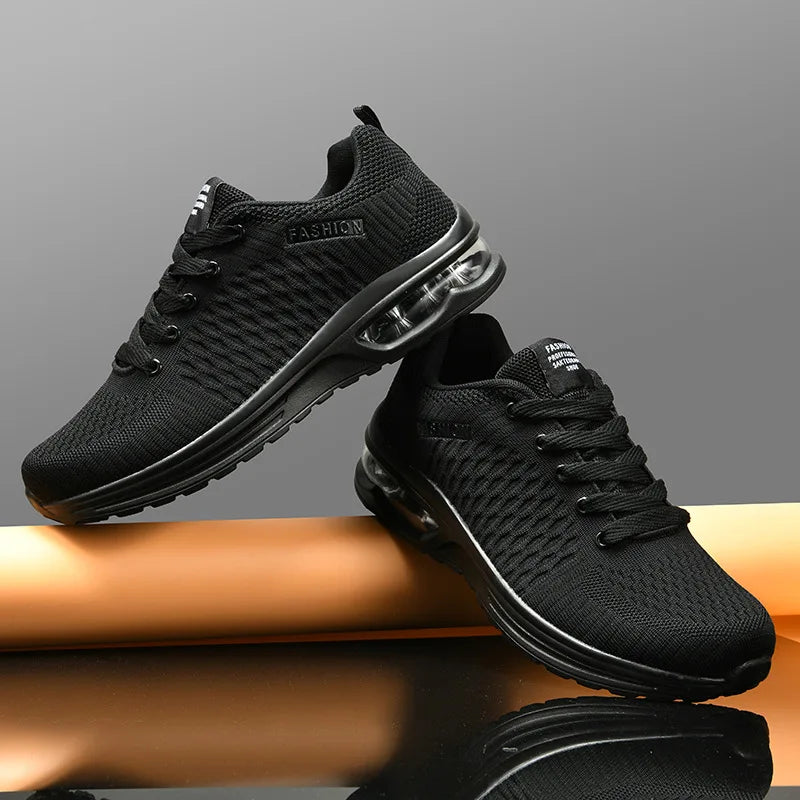 Men Running Shoes Lace Up Sneakers Fashion Lightweight Male Casual Shoes Mesh Walking Tennis Shoe Outdoor Men Shoes Plus Size 47.