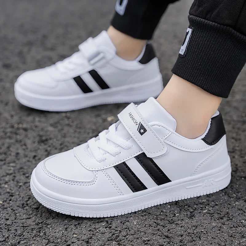 Boy Kids Sneakers White Shoes for Girls Sport Tenis Casual Children School Walking Running Shoes Non Slip Size 28-39.