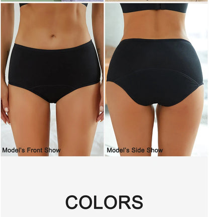 Women's Menstrual Panties High Waisted 5-layer Physiological Periods Pants Ultra Intimates Female Underwear Breathable Lingerie