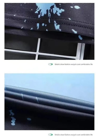 Cool Ice Silk Short Sleeve And Shorts Sports Set for Men Summer 2025 New Style Trendy Teenagers Casual Fashion Outfit.