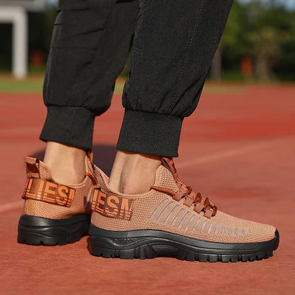 new Shoes for Man	Summer Walking Comfort Platform Sneakers Mesh Fashion Design Breathable Travel Training Jogging Shoes 36-46.