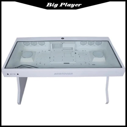 Computergehäuse für große Spieler, All-in-One-Tisch, hochwertiger Desktop, vollständig transparent, großes Gehäuse, cooler wassergekühlter Sci-Fi-Spieltisch