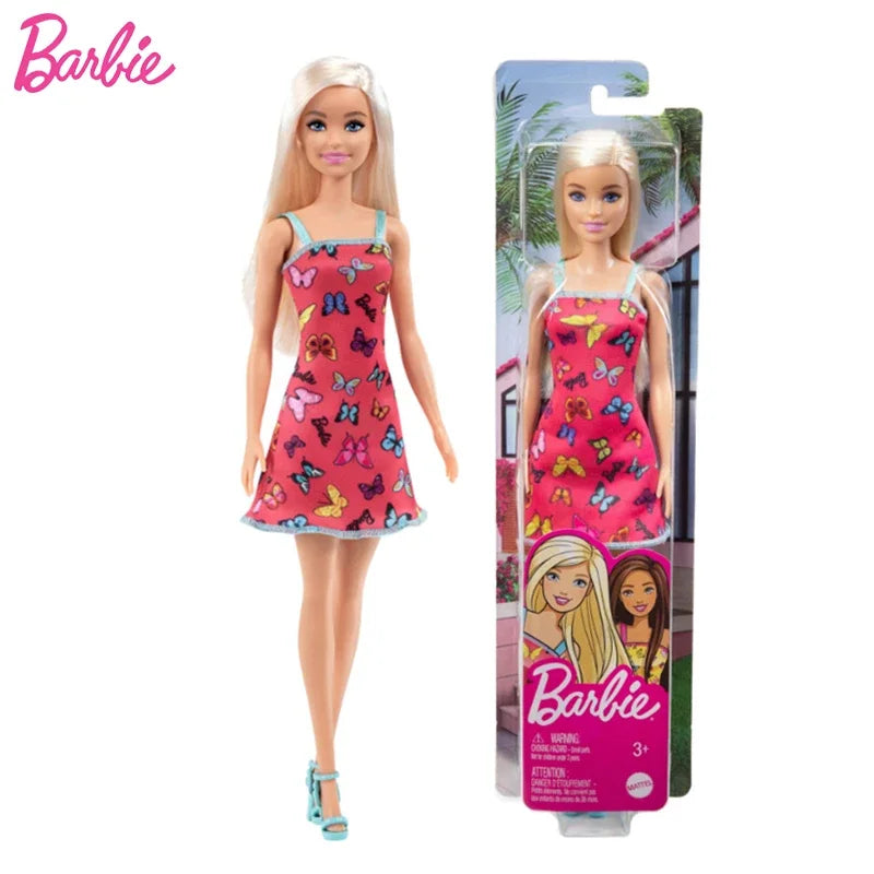 Original Mattel Barbie Fashionistas Doll Music Star Blonde Hair Bjd with Accessories Toys for Girls Collection Educational Props.