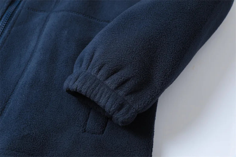 2024 Brand Winter Fleece Jacket Men's Casual Thickened Wool Jacket high quality Design Warm Fashion Hooded Coat Outdoor Ski Suit.