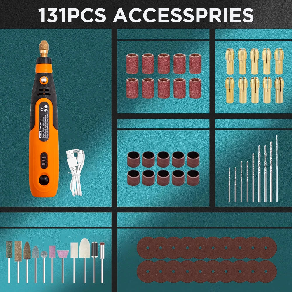 Mini Bohrmaschine USB Wireless Mini Handheld Bohrer Dreh Werkzeug Holzbearbeitung Gravur Stift Dremel Werkzeuge für Schmuck Metall Glas