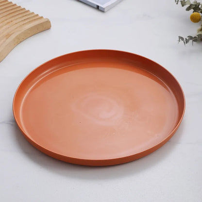 1/4/6PCS Wheat Straw Dinnerware Set Eco-friendly Safety Plates Cups Bowels Home Party Tableware Set Outdoor Camp Candy Colours.