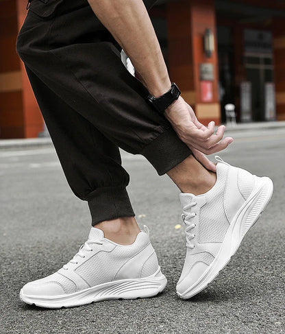 Men Elevator Shoes Height Increase Sneakers Shoes for Men 10cm Sports Casual Shoes Invisible Inner Heightening Shoes for Men 8cm.