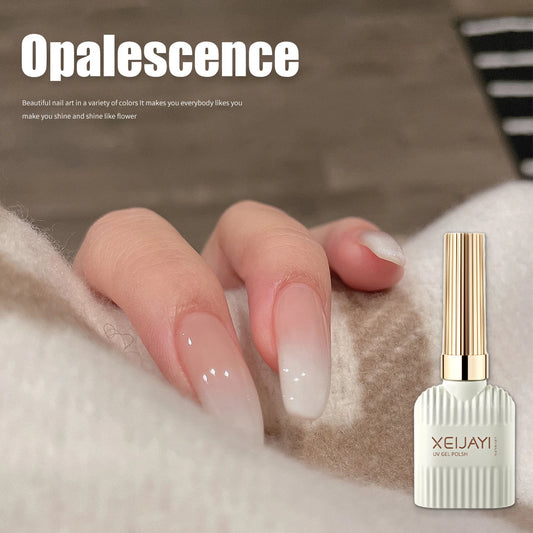 Pudding Milky White Gel Nail Polish, Pure Color UV Gel Polish, For Professionals Starter Nail Art DIY 15ml.