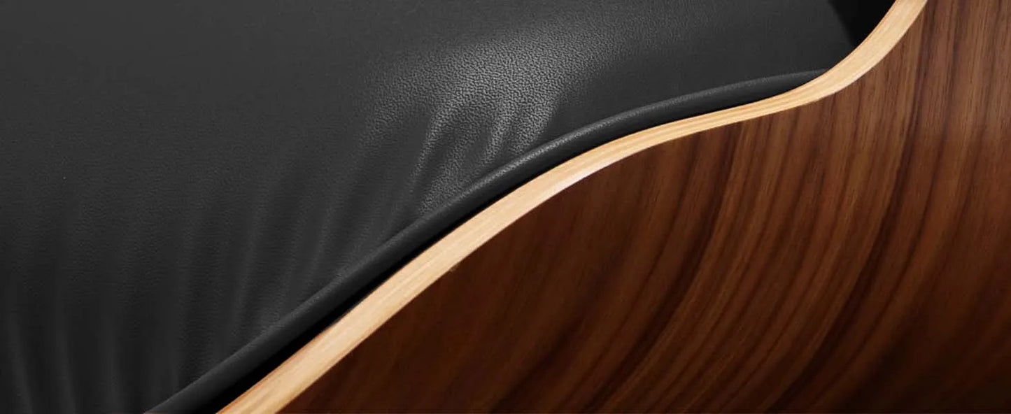 Oberschicht aus Rindsleder, klassischer Liegestuhl, XL-Version mit Armlehne, Drehstuhl, Möbel, Freizeitstuhl für Schlafzimmer, Balkon, Studio